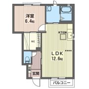 ディアコートBの間取り画像