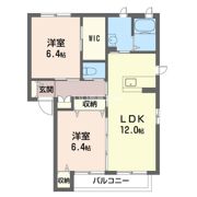 クレール・ヴィラ Cの間取り画像