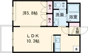 ハイツTKYⅡの間取り画像