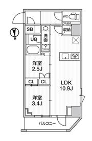 ･nido SHIN-OKACHIMACHIの間取り画像