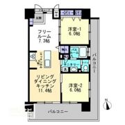 アルファライフ瓦町北の間取り画像