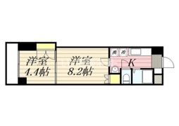 ロイヤル天神南の間取り画像
