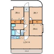青葉ハイツ3の間取り画像