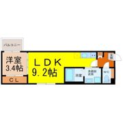 ハーモニーテラス平安通IVの間取り画像