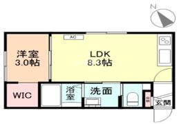 リフージョ太閤山Ⅳの間取り画像
