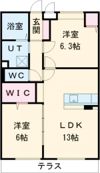 グランシャリオ西院の間取り画像