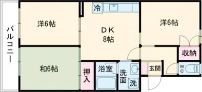 リバーハイツ比島Ⅰの間取り画像