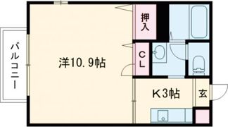 フローラハイツの間取り画像