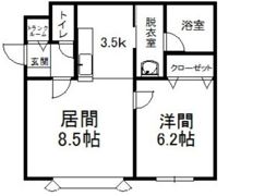 グレース近文Bの間取り画像