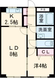 マンション五軒邸の間取り画像