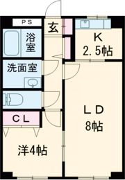 マンション五軒邸の間取り画像