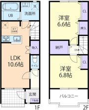Terraced House Nolina Bの間取り画像