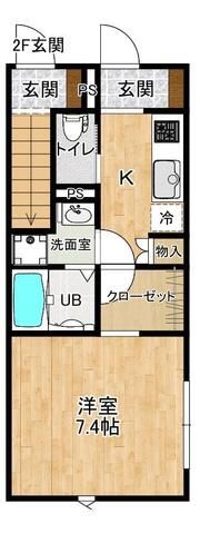 Rainbow Mirai E棟（レインボーミライ）の間取り画像