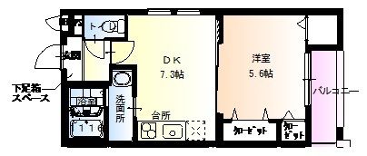 フジパレス喜連西の間取り画像