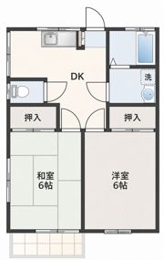 フラワーイン宮本の間取り画像