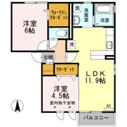 FLAT CIMA Bの間取り画像