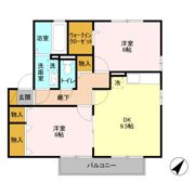 リビングタウン東海 E棟の間取り画像