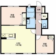 シャルマン小杉 Bの間取り画像