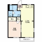 ハイツナガツカ Bの間取り画像