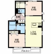 アイリス Hの間取り画像
