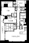 ソシオタワー中町の間取り画像