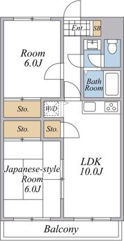 シーパレスタカノの間取り画像