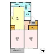 ランセ今谷 Bの間取り画像