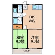 ルミエール石崎Bの間取り画像