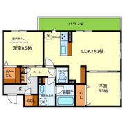 Casa Felice UNOBE (カサ フェリ-チェ 宇野辺)の間取り画像