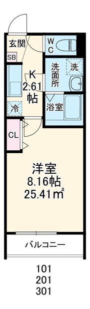 GRADUS若葉の間取り画像