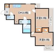 ベルコムン原町の間取り画像