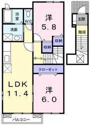 アクアス Ⅱの間取り画像