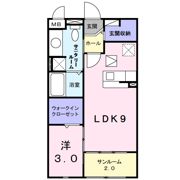 クリ－ル ポッシュT＆Kの間取り画像