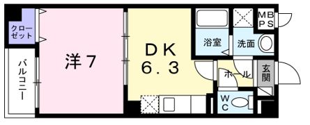 ヴィラ フォンテーヌ 桂川の間取り画像
