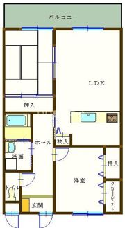 プランドール3番館の間取り画像