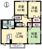 シャンベール A棟の間取り画像