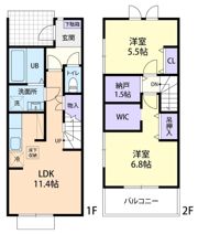 Terraced House Nolina Aの間取り画像