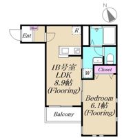 ルミエール川崎新町の間取り画像