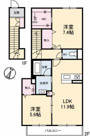 シャーメゾン今津の間取り画像