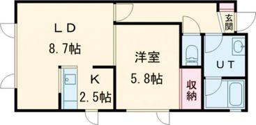 レザングレーヌⅡの間取り画像
