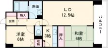 朝日プラザコスタリーヌ函館の間取り画像