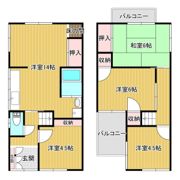 東新堂貸家の間取り画像