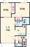 花夢Ⅱの間取り画像