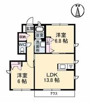 アン・ジュール B棟の間取り画像