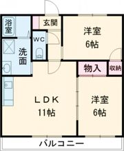 高丘ルミエールの間取り画像