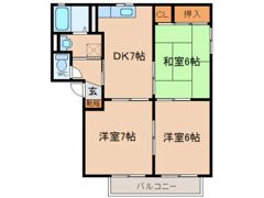 レーベンハイムBの間取り画像