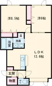 アシル A棟の間取り画像