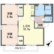 ルパラディⅡ Aの間取り画像