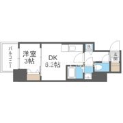 エスリード大阪セレスティアの間取り画像