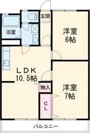 グランドール小作の間取り画像